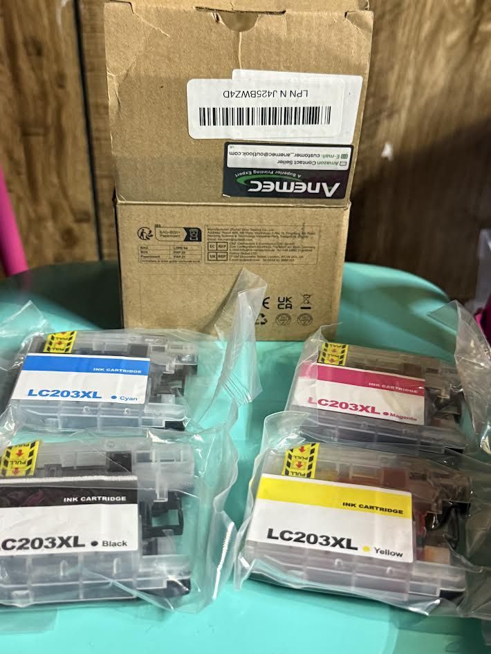 Anemec LC203XL Black, Cyan, Yellow and Black