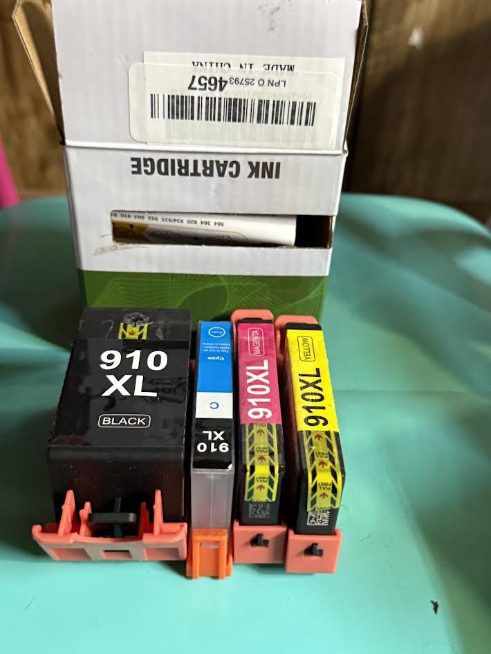 Ink Cartridge 910XL Black, Magenta, Cyan and Yellow