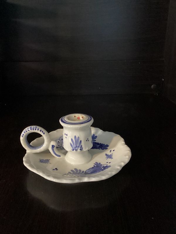 Delft Candle Holder Vintage