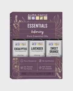 Brand New 3pk Multi Essential Oil Set - Aura Cacia: Pure Aromatherapy, Sweet Orange Scent