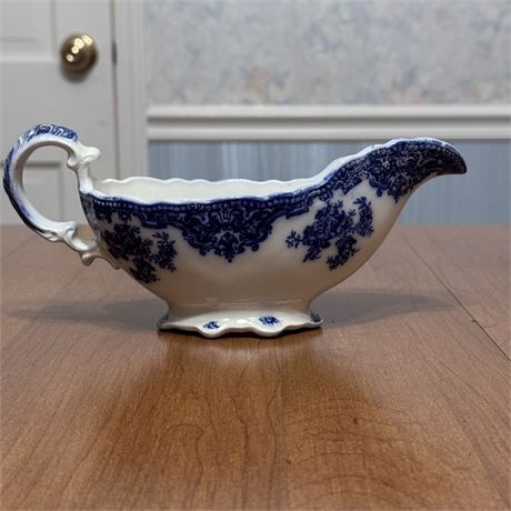 19th Century Grindley Osborne Flow Blue Serve ware Including Platter Vintage