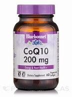 Bluebonnet Nutrition CoQ10 200 mg 60 Veggie Softgels