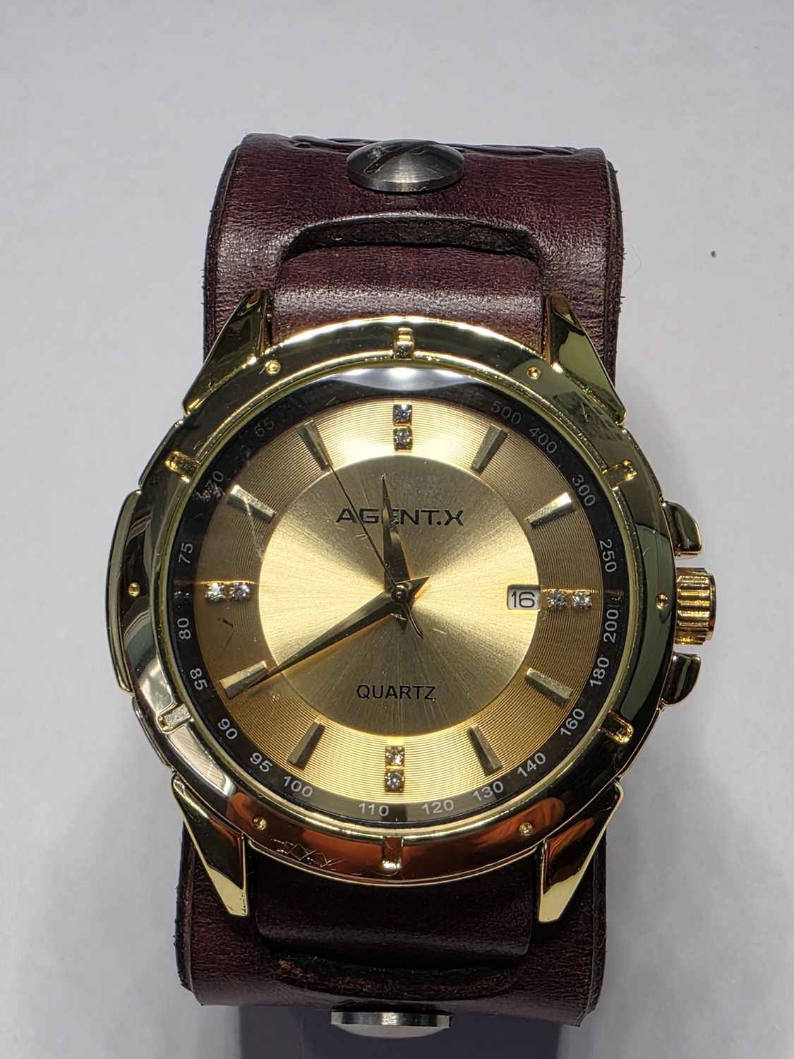 Agent.x watch leather band