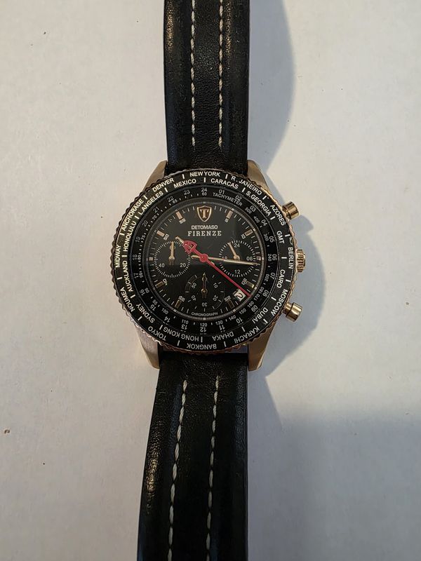 Detomaso Firenze SL1624C (BK) Watch Chronograph pre owned