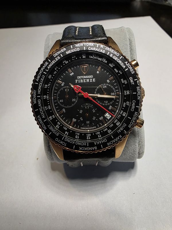 Detomaso Firenze SL1624C (BK) Watch Chronograph pre owned