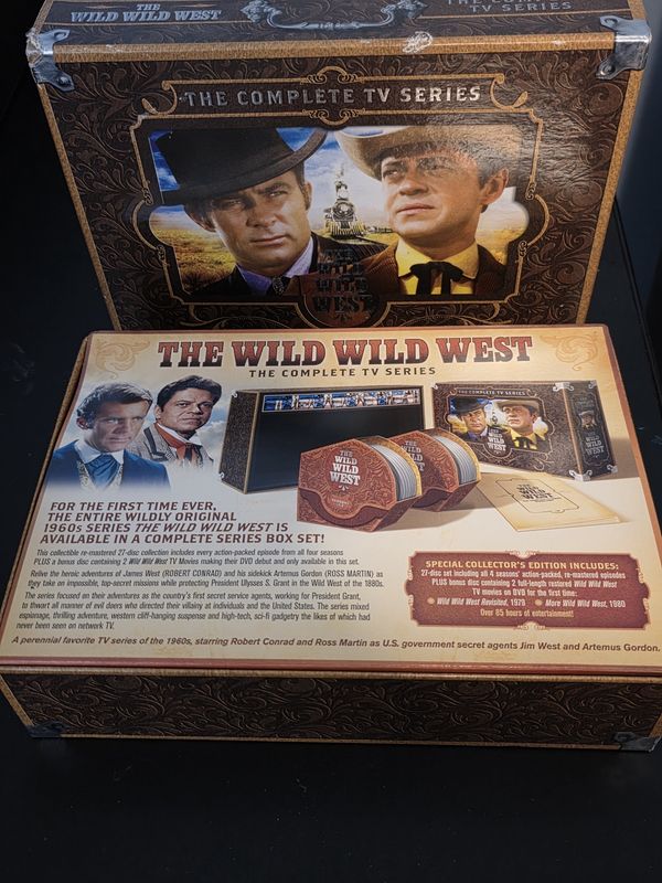 The Wild Wild West - The Complete TV Series (DVD, 2008) 27 disc Box set 87 hours pre owned