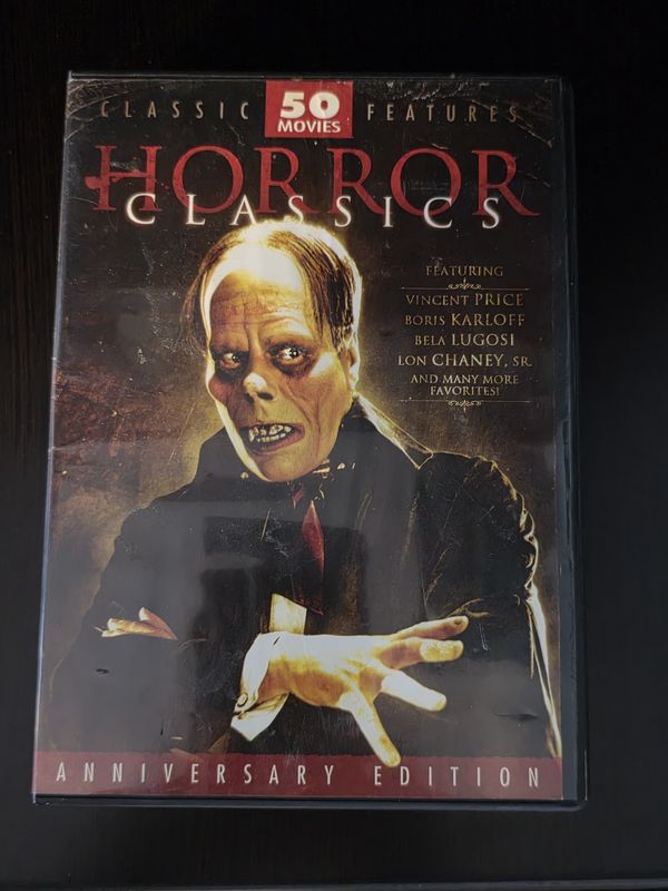 HORROR CLASSICS - 50 Movies Pack Anniversary Edition (12-DVD Set) pre owned