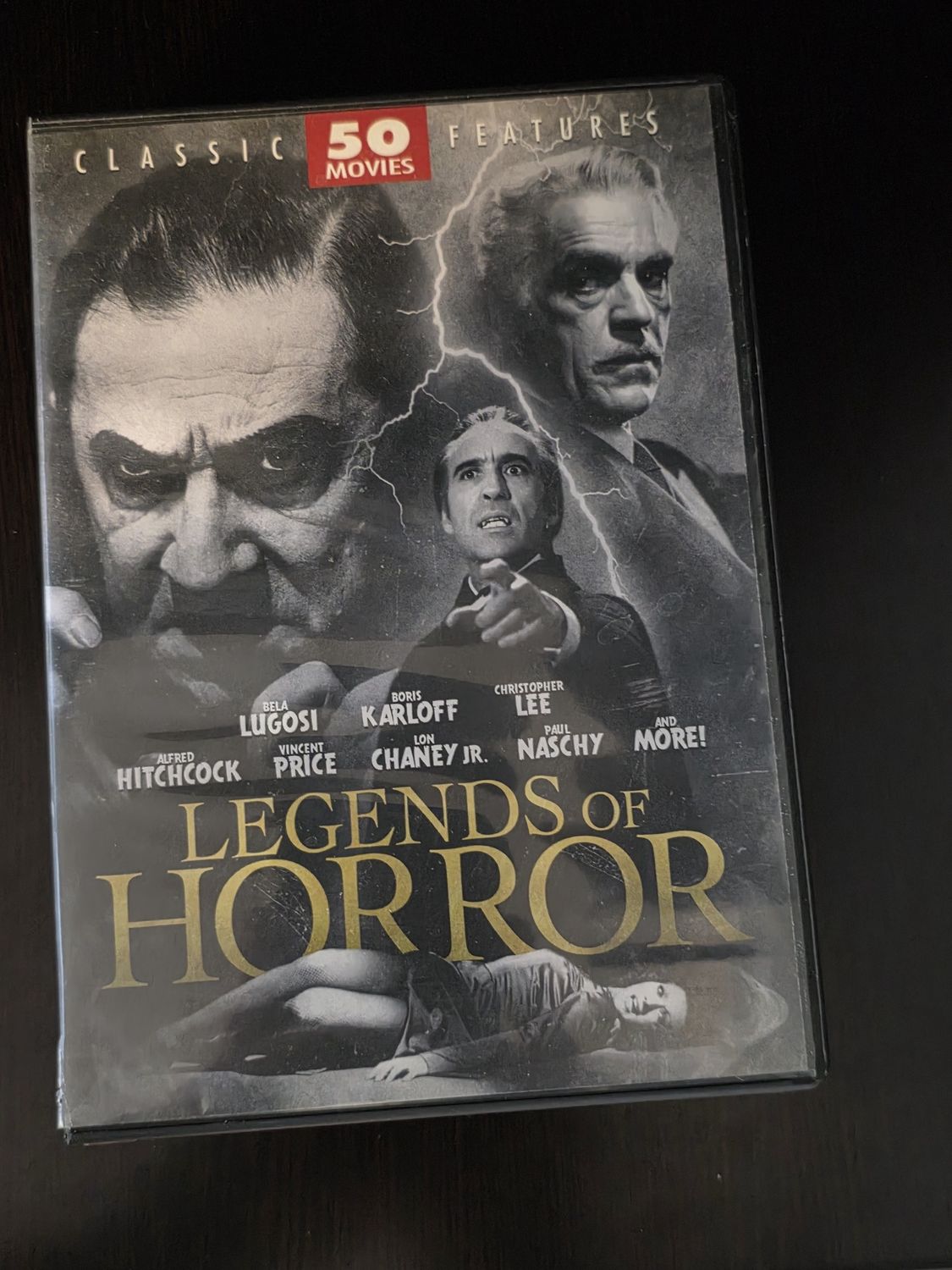 CLASSIC 50 MOVIES FEATURES LEGENDS OF HORROR 12 DVDs