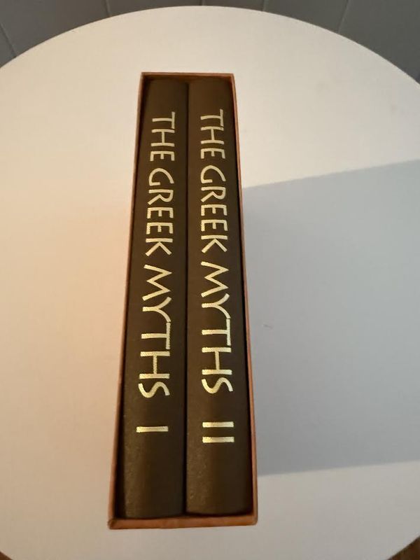 Folio Society The Greek Myths Volume 1 &amp; 2 Set Robert Graves Hardcover Slip Case