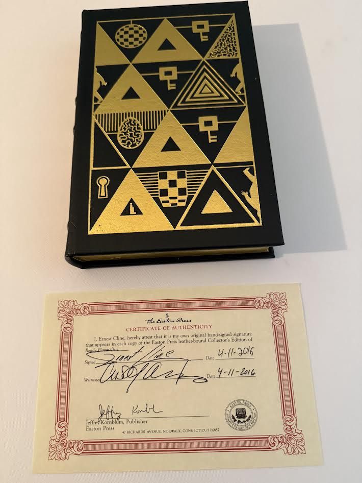 Easton Press Ready Player One Signed Collectors Edition with Certificate of Authenticity