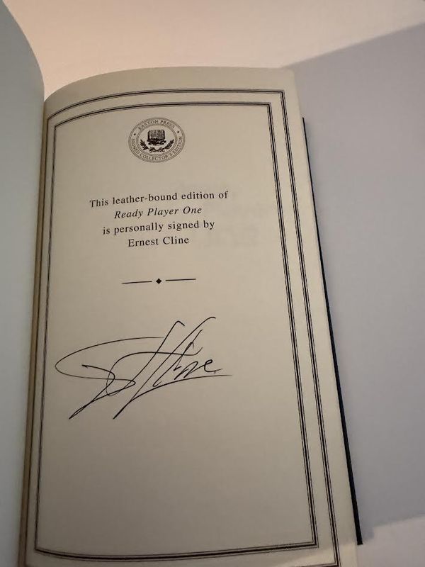 Easton Press Ready Player One Signed Collectors Edition with Certificate of Authenticity