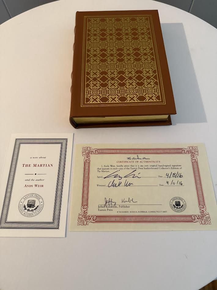 Easton Press The Martian Signed Collectors Edition with Certificate of Authenticity