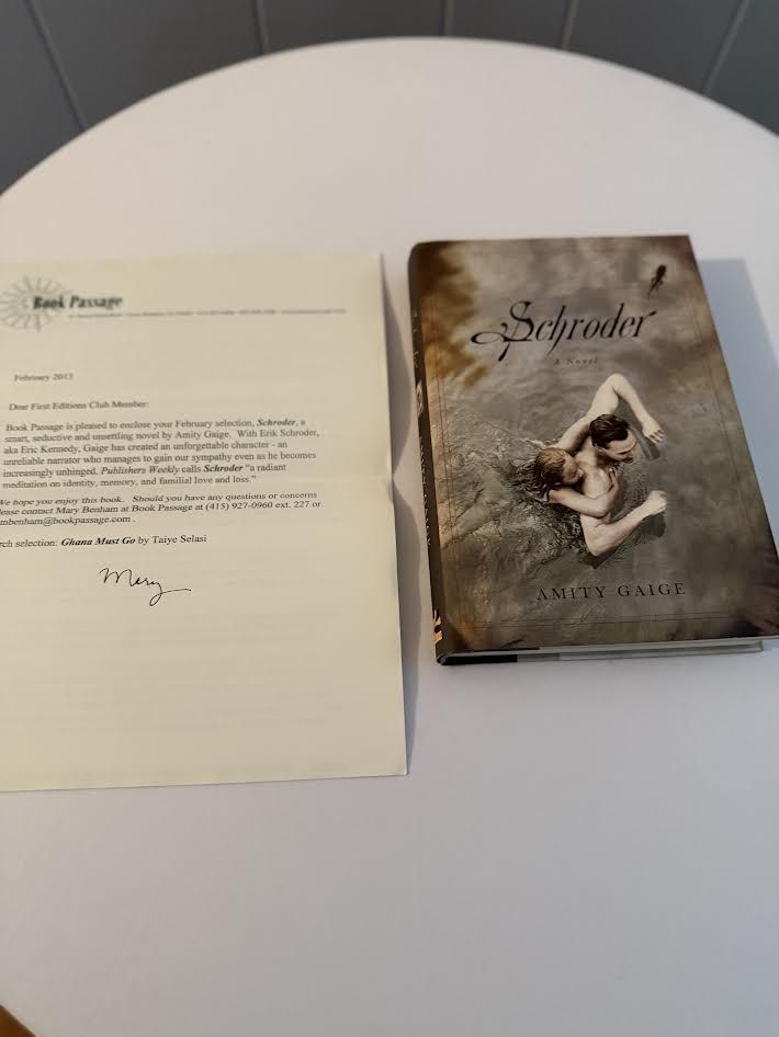 Schroder Novel Signed Copy by Amity Gaige