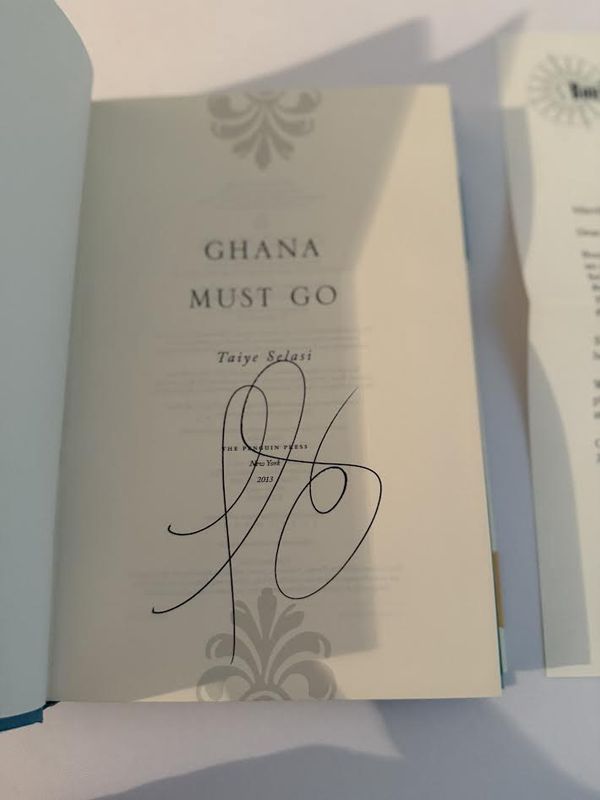 Novel Ghana Must Go Hardcover Book  by Taiye Selasi Signed Copy
