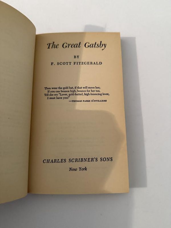 The Great Gatsby Novel by F Scott Fitzgerald