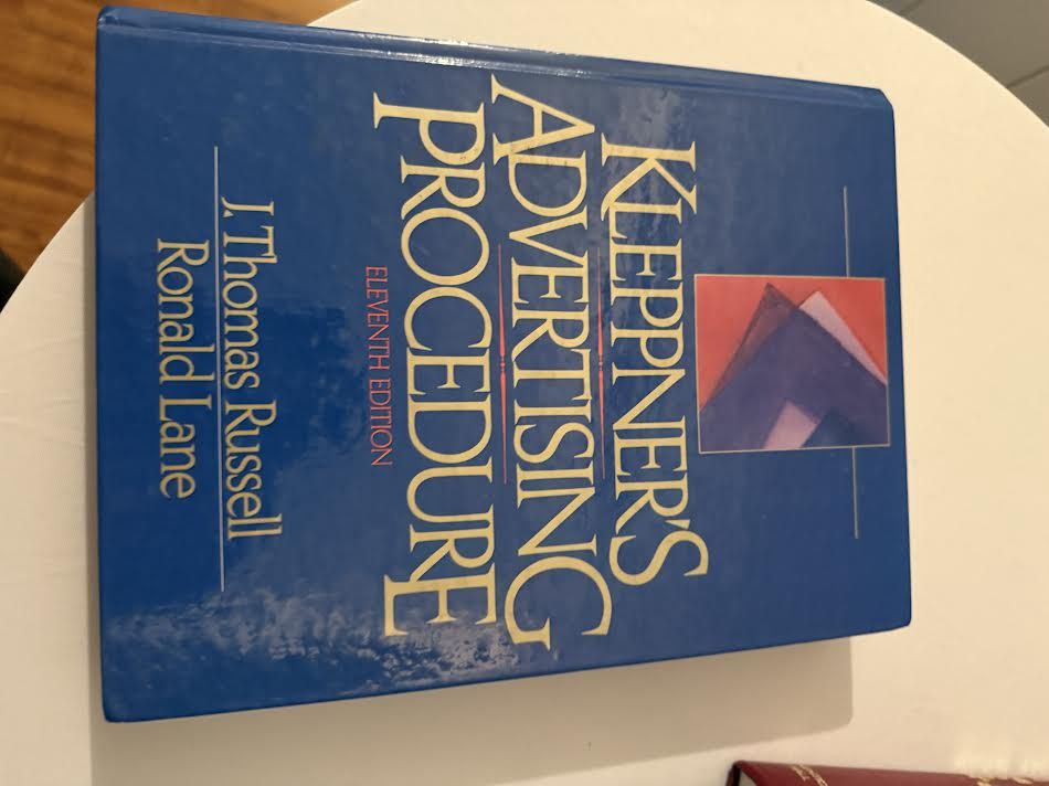 Keppner&#39;s Advertising Procedure Eleventh Edition Book by J Thomas Russell and Ronald Lane