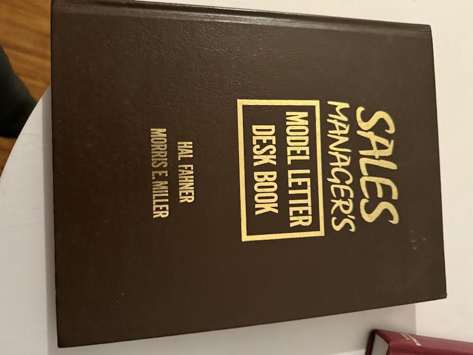 Sales Manager&#39;s Model Letter Desk Book by Fahner, Hal, Miller, Morris E. Miller