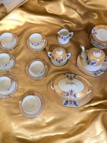Vintage Noritake Tea Set - Teacups, Saucers, Tea Pot, Creamer, Sugar Bowl &amp; More
