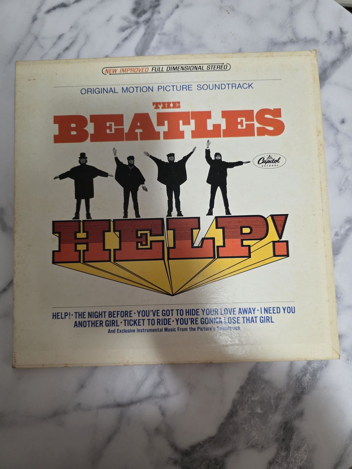 THE BEATLES - Help! - Vinyl LP Capitol Records MAS-2386 Per Owned