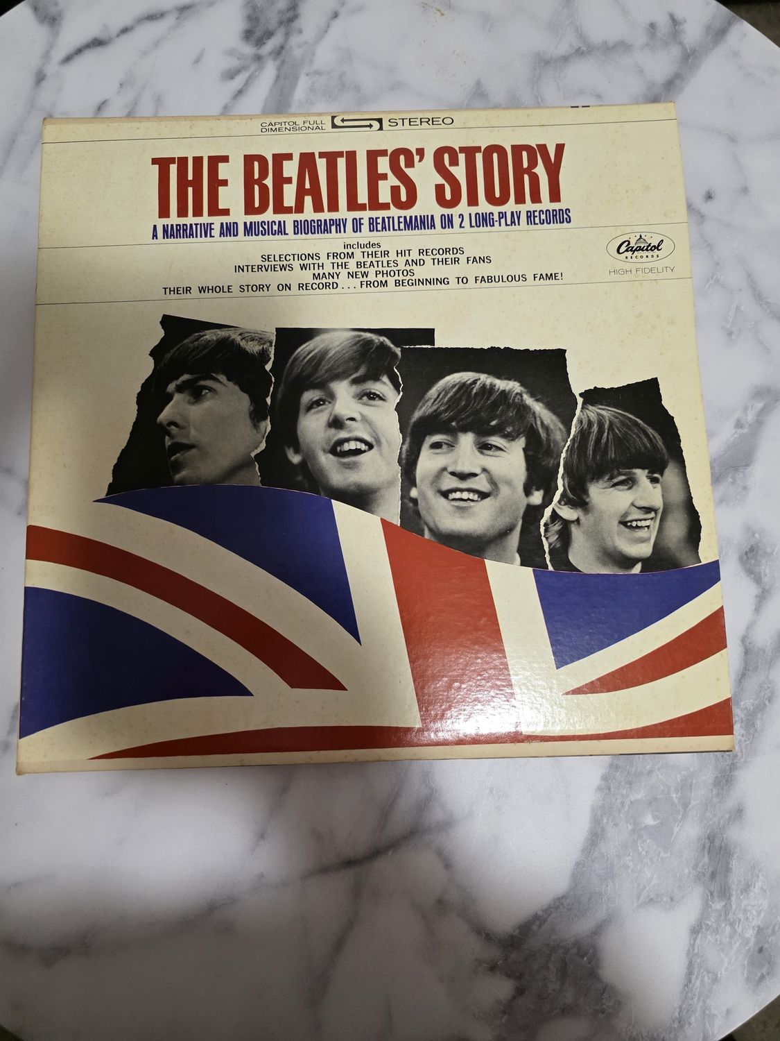 THE BEATLES &quot;The Beatles&#39; Story&quot; Stereo 2LP Original 1964 Capitol STBO-2222 Vinyl pre owned