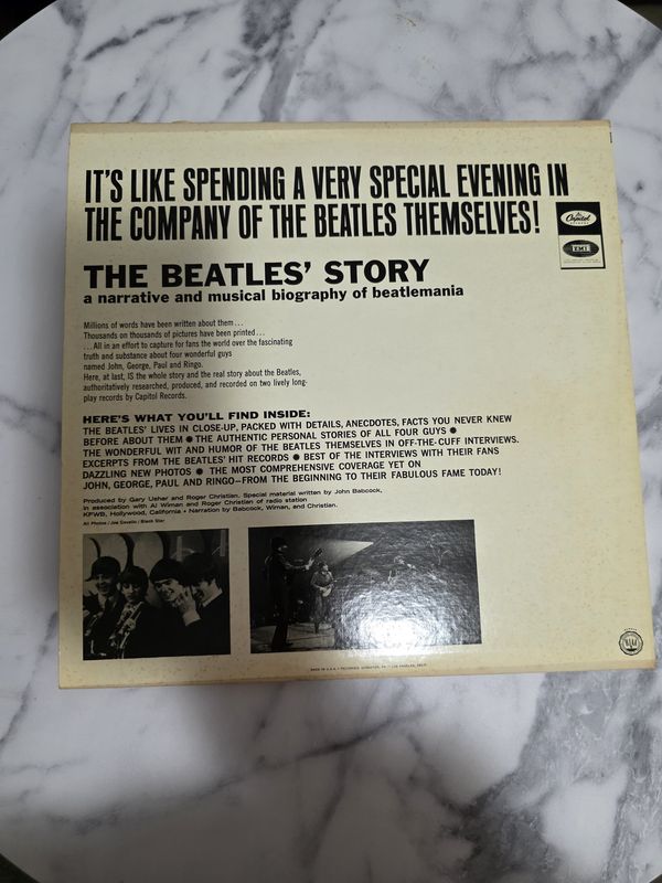 THE BEATLES "The Beatles' Story" Stereo 2LP Original 1964 Capitol STBO-2222 Vinyl pre owned
