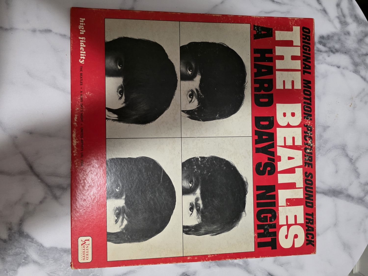 THE BEATLES A Hard Day’s Night 1964 US STEREO 1st Press UAL 3366 PRE OWNED