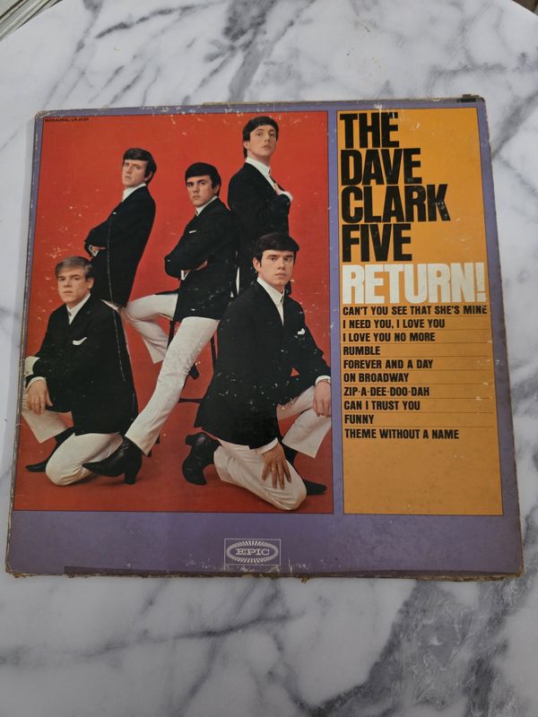 The Dave Clark Five ‎– The Dave Clark Five Return! Vinyl, LP Epic‎–LN 24104 PRE OWNED