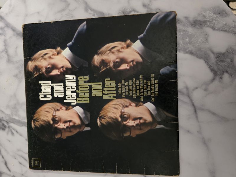 CHAD AND JEREMY BEFORE AND AFTER COLUMBIA RECORDS VINYL LP CL2374 PRE OWNED