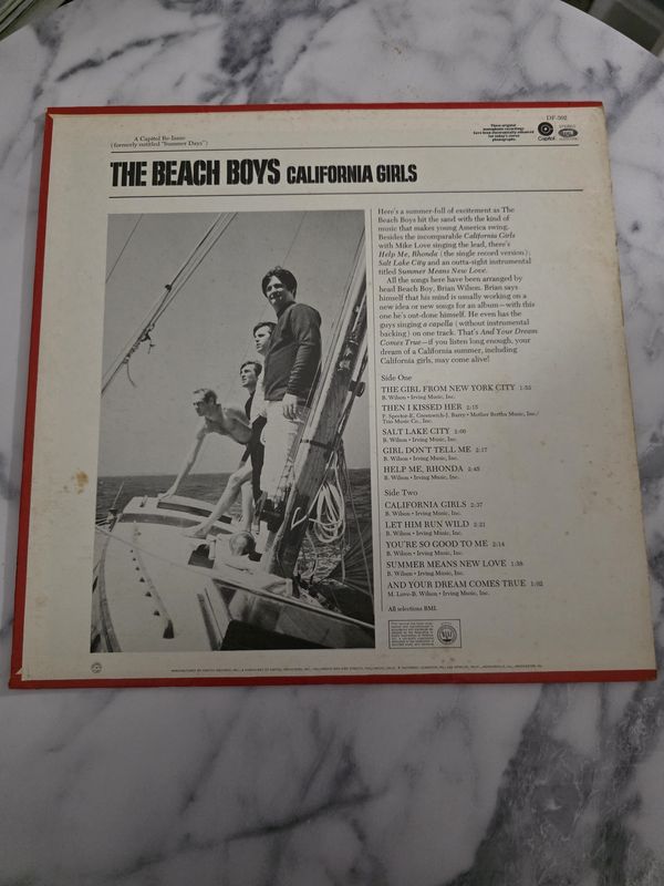 The Beach Boys California Girls LP Vinyl Record Album Error Cover Rare LEFT SIDE OPENING PRE OWNED