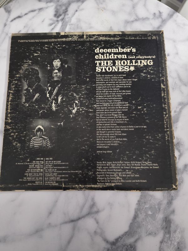 The Rolling Stones - Decembers Children(and Everybody's) LP Vinyl 1965 PS451 PRE OWNED