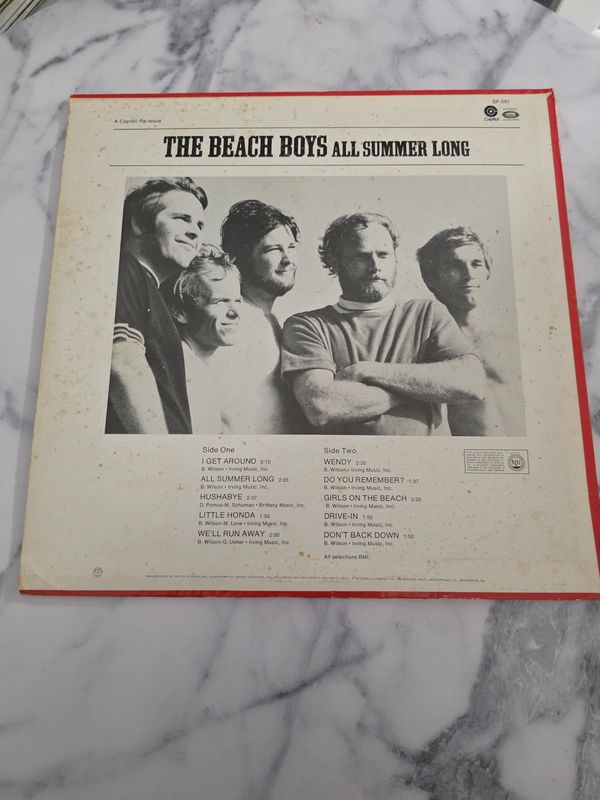 The Beach Boys LP- All Summer Long- 1970 PRE OWNED