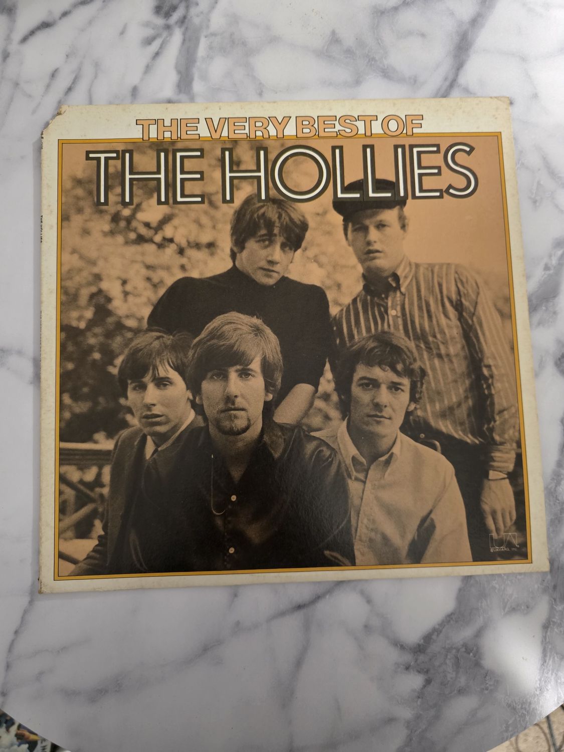 The HOLLIES The Very Best Of The Hollies 1975 UNITED ARTISTS  VINYL PRE OWNED