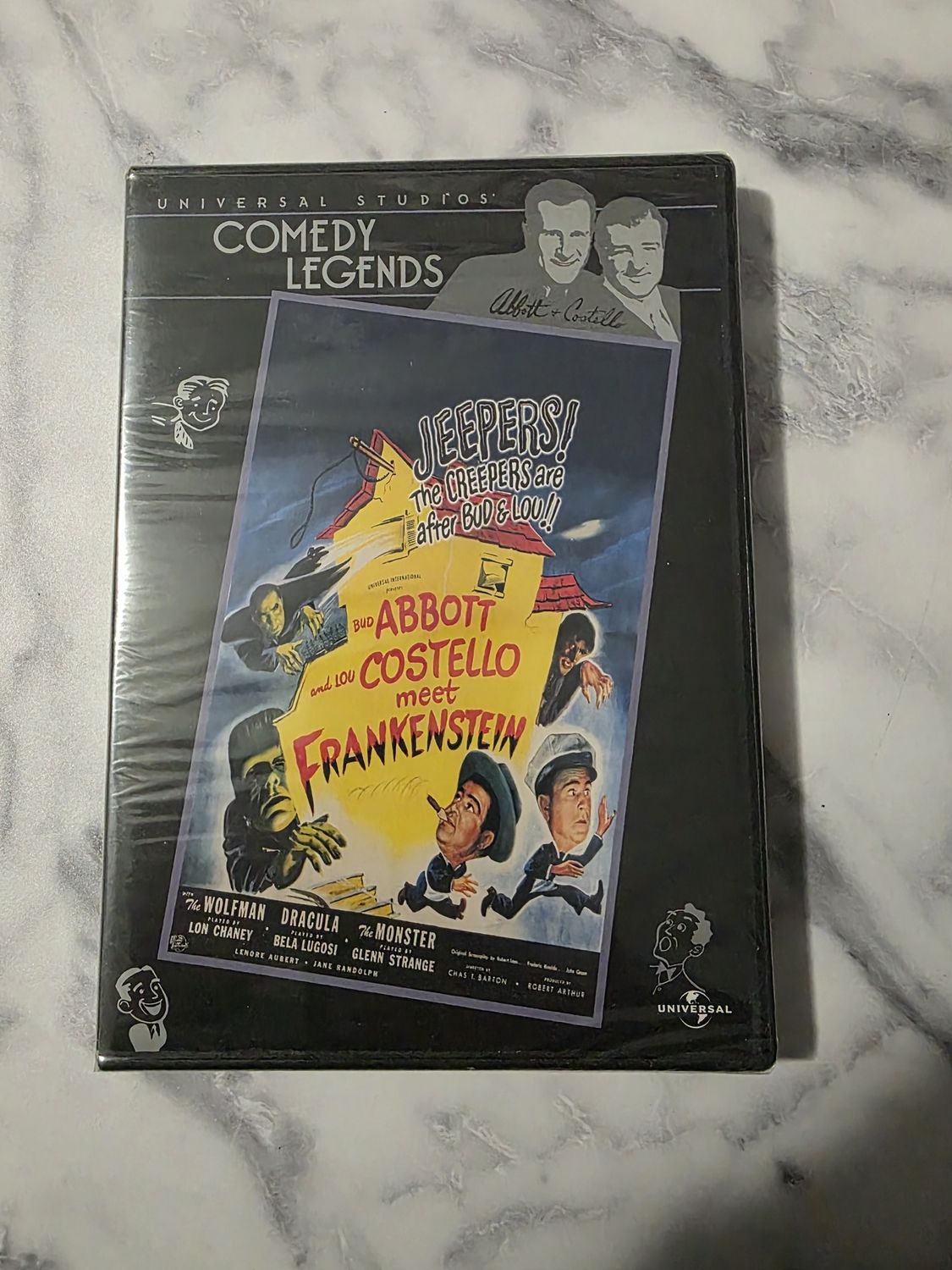 Abbott &amp; Costello Meet Frankenstein DVD Universal Studios Comedy Legends New SEALED