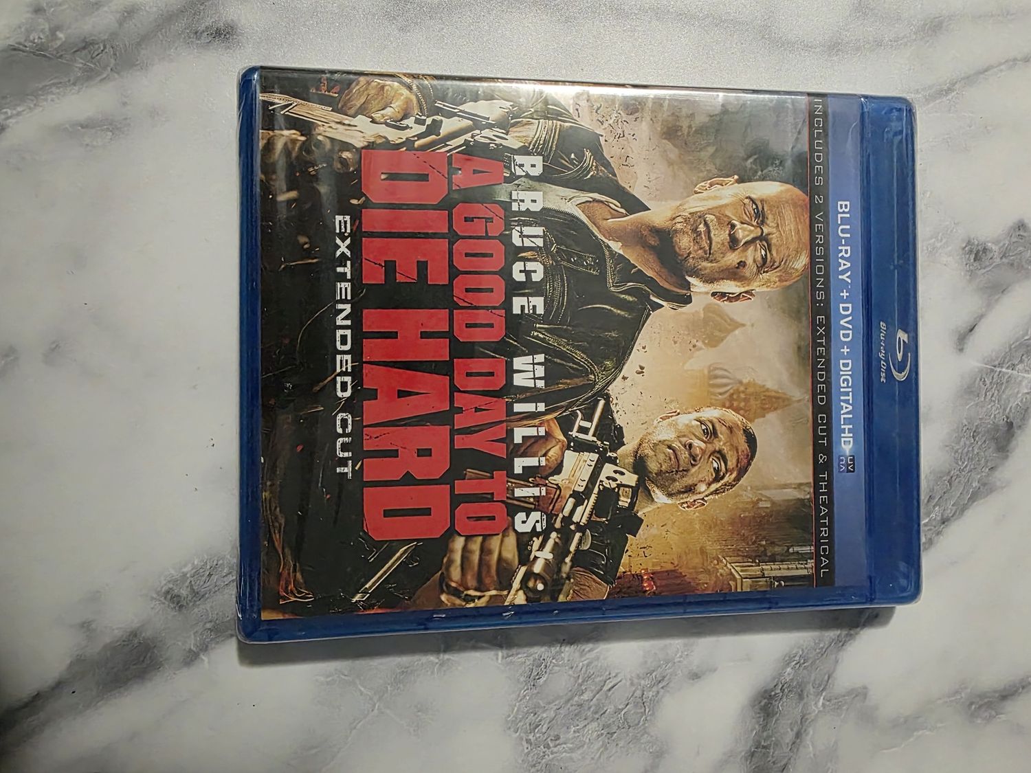 New Sealed Bruce Willis A GOOD DAY TO DIE HARD Extended Cut Blu-Ray DVD Disc