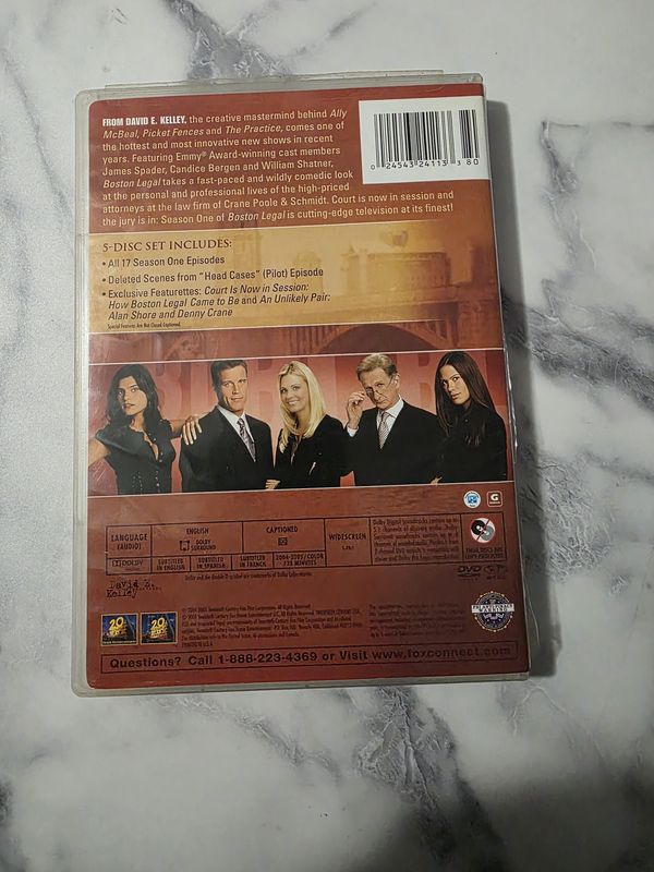 Boston Legal: the Complete First Season (DVD, 2004) PRE OWNED