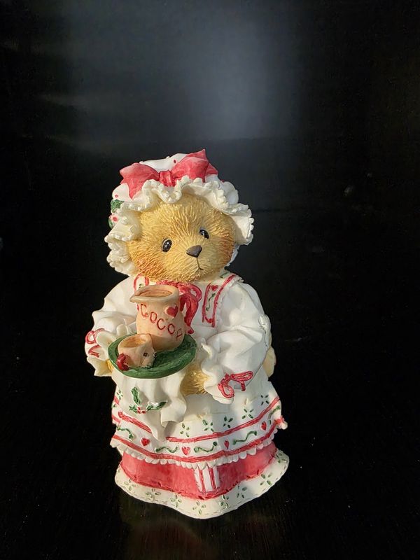 Cherished Teddies Holly Figurine 1996 “A Cup Of Homemade Love” Enesco 141119 PRE OWNED