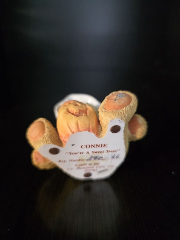 Cherished Teddies Connie Jack-o-lantern Figurine You're A Sweet Treat # 912794 pre owned