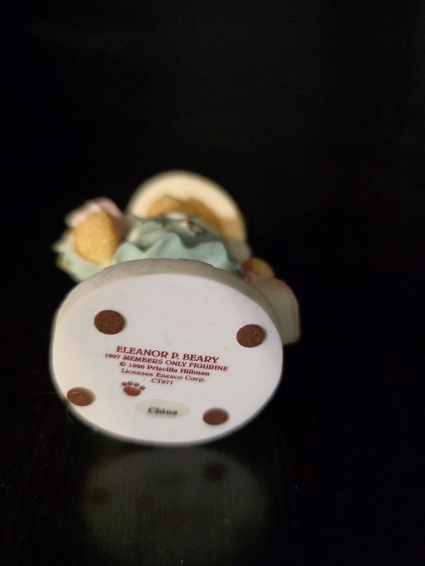 Cherished Teddies Eleanor P. Beary 1997 Members Only Figurine #CT971 PRE OWNED