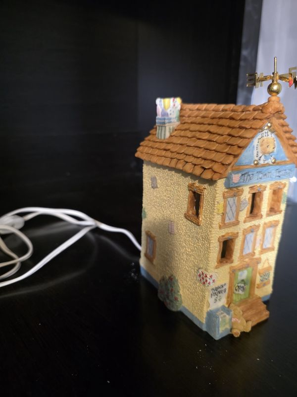 Cherished Teddies 1996 Teddie Bear Town Tattler Night Light Enesco Tested Works PRE OWNED
