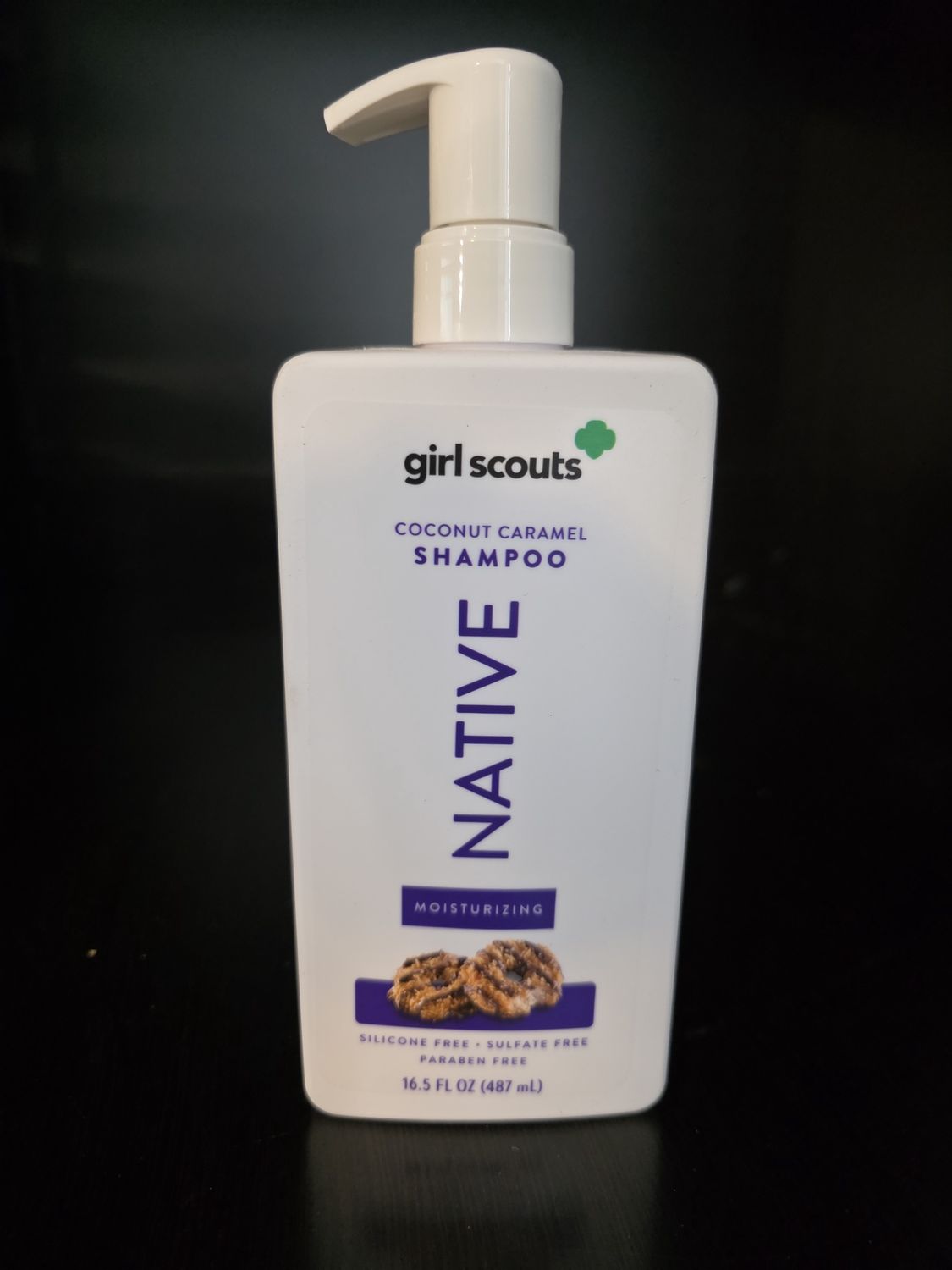 Native Girl Scouts Coconut Caramel Moisturizing Shampoo With Pump 16.5 oz