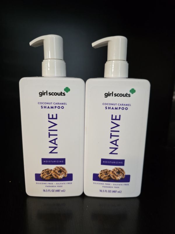 2 Native Limited Edition Girl Scouts Coconut Caramel Cookie Moisturizing Shampoo