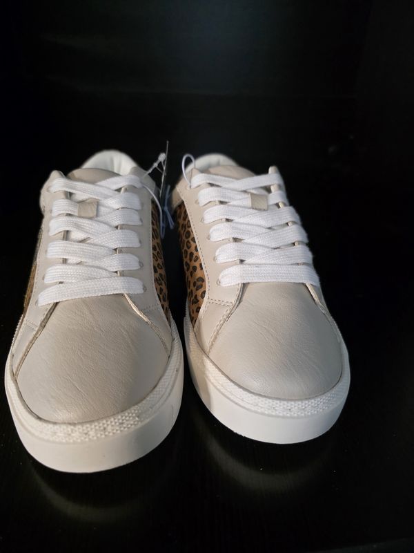 Art Class Kids Kaitlyn Star Court Sneakers Shoes - Brown Leopard - New NO BOX SIZE 3