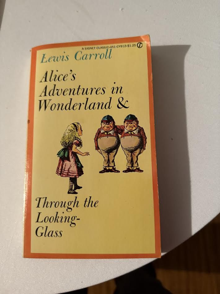 Lewis Carroll Book Alice&#39;s Adventures in Wonderland and Through the Looking Glass