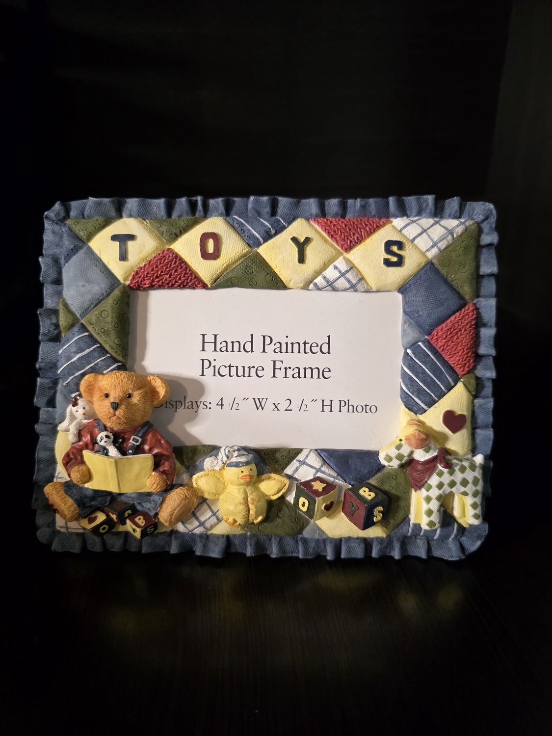 PICTURE FRAME SET OF 2 TOYS/BEARS KIDS PRE OWNED