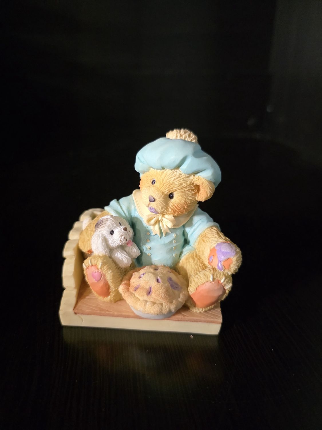 CHERISHED TEDDIES - LITTLE JACK HORNER - &quot;I&#39;m Plum Happy...&quot; 1993 #624780 ENESCO PRE OWNED