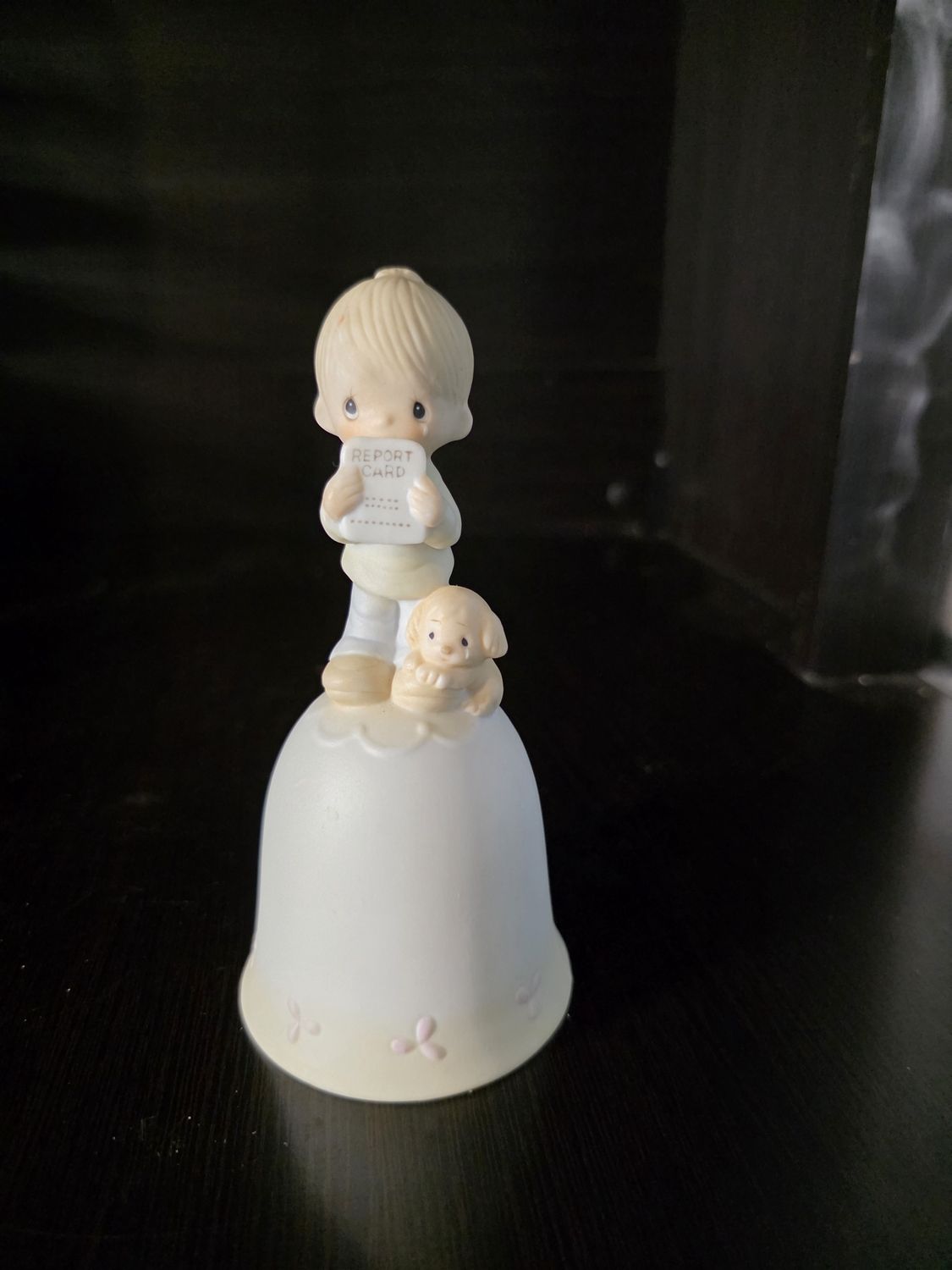 Precious moments bell Boy with report card ENESCO PRE OWNED