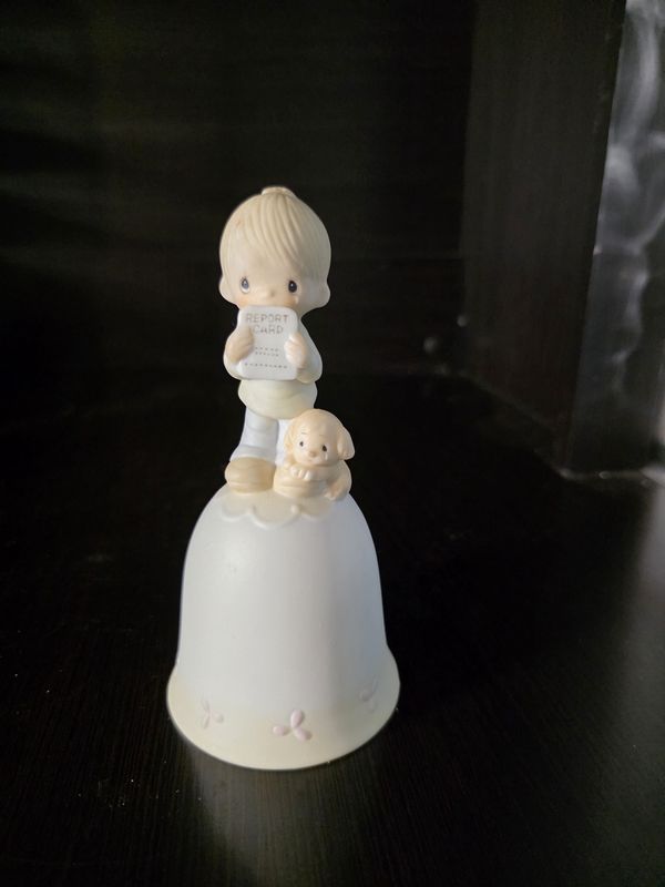 Precious moments bell Boy with report card ENESCO PRE OWNED