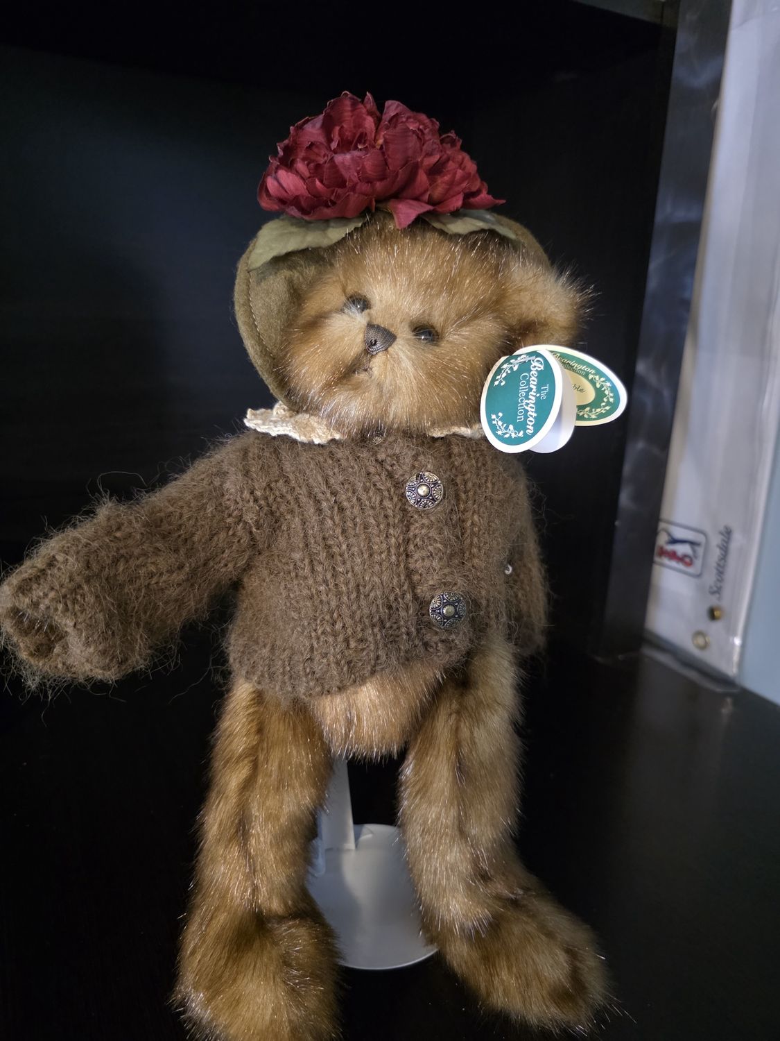 The Bearington Collection Bear Barbara Plush w/ Tag Style 1794 - 15” WITH STAND