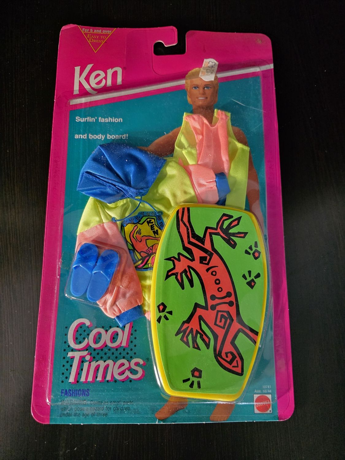 Ken Cool Times Surfin&#39; Fashion Mattel 10741 10744 Jacket Bodysuit Body Board New SEALED
