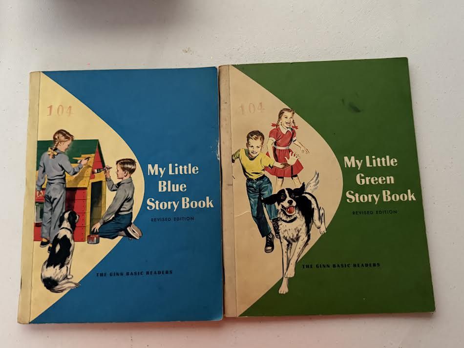 The Ginn Basic Readers Books My Little Green Story Book and My Little Blue Story Book Revised Editions